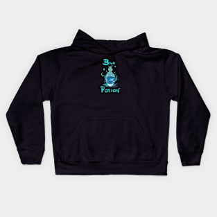 Blue potion bottle Kids Hoodie